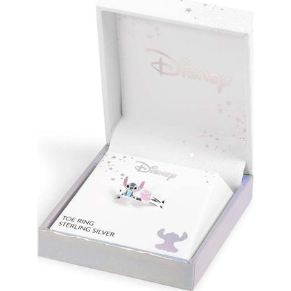 Anillo pie Stitch Disney plata