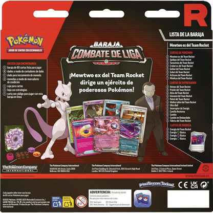 Baraja de Batalla juego de cartas coleccionables Mewtwo Ex Del Team Rocket Pokemon español
