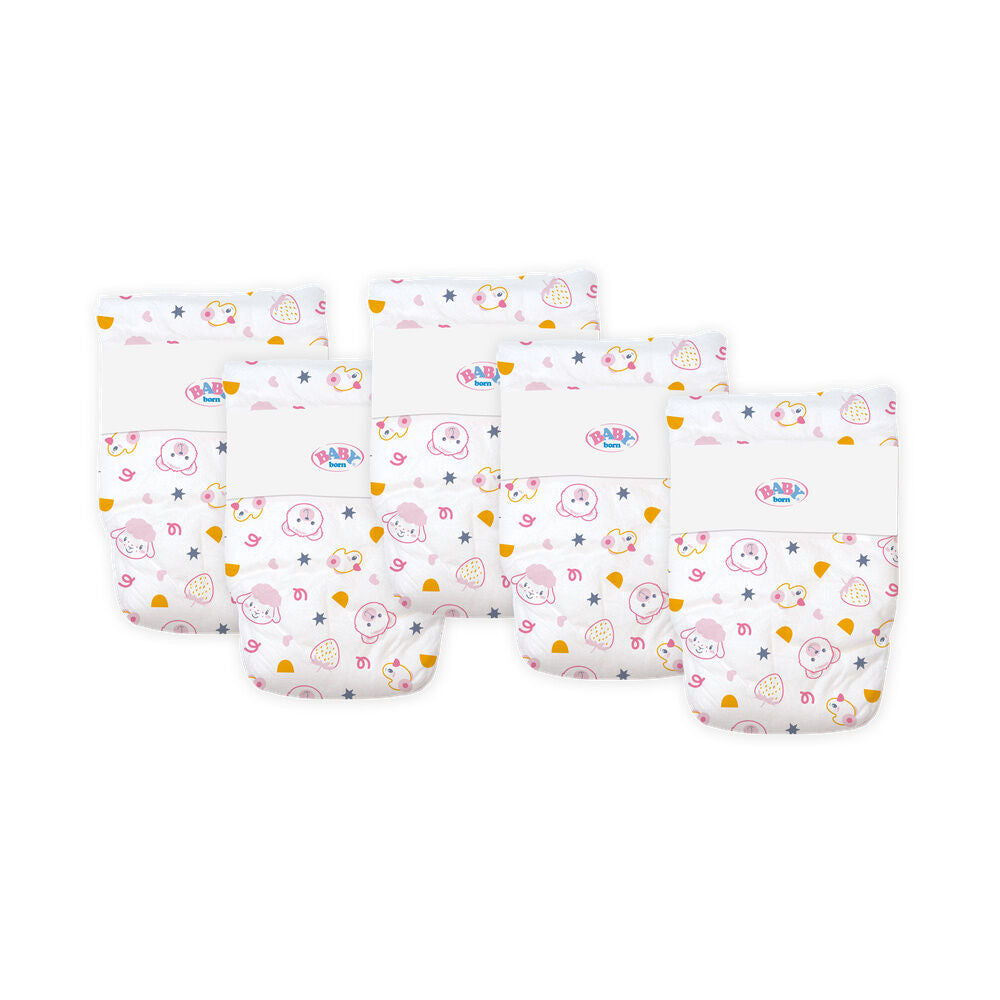 Pack 5 pañales Baby Born