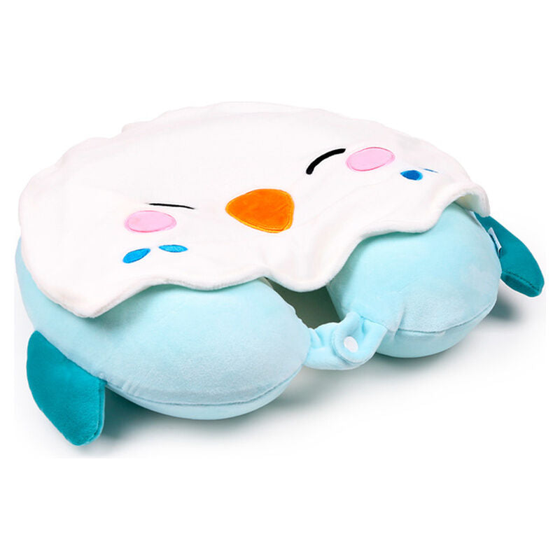 Almohada viaje capucha Kiki El Periquito Hoodeazzz