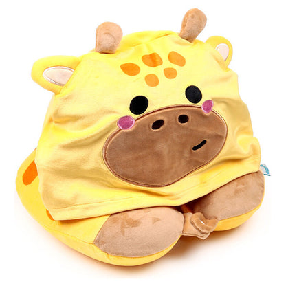 Almohada viaje capucha Raffi La Jirafa Hoodeazzz