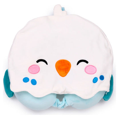 Almohada viaje capucha Kiki El Periquito Hoodeazzz