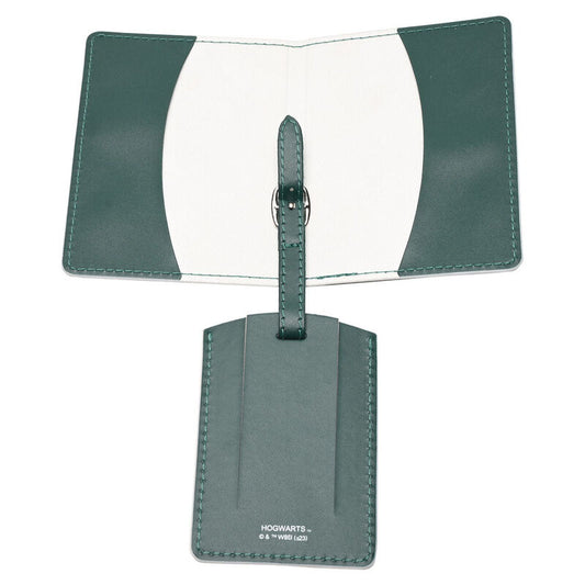 Portapasaportes + etiqueta equipaje Slytherin Harry Potter