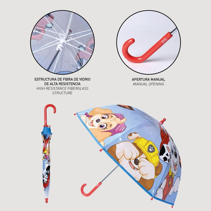 Paraguas manual burbuja Patrulla Canina Paw Patrol 45cm