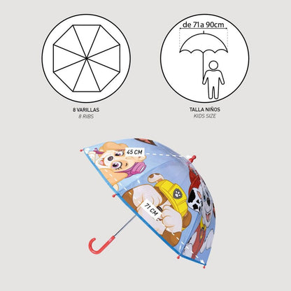 Paraguas manual burbuja Patrulla Canina Paw Patrol 45cm