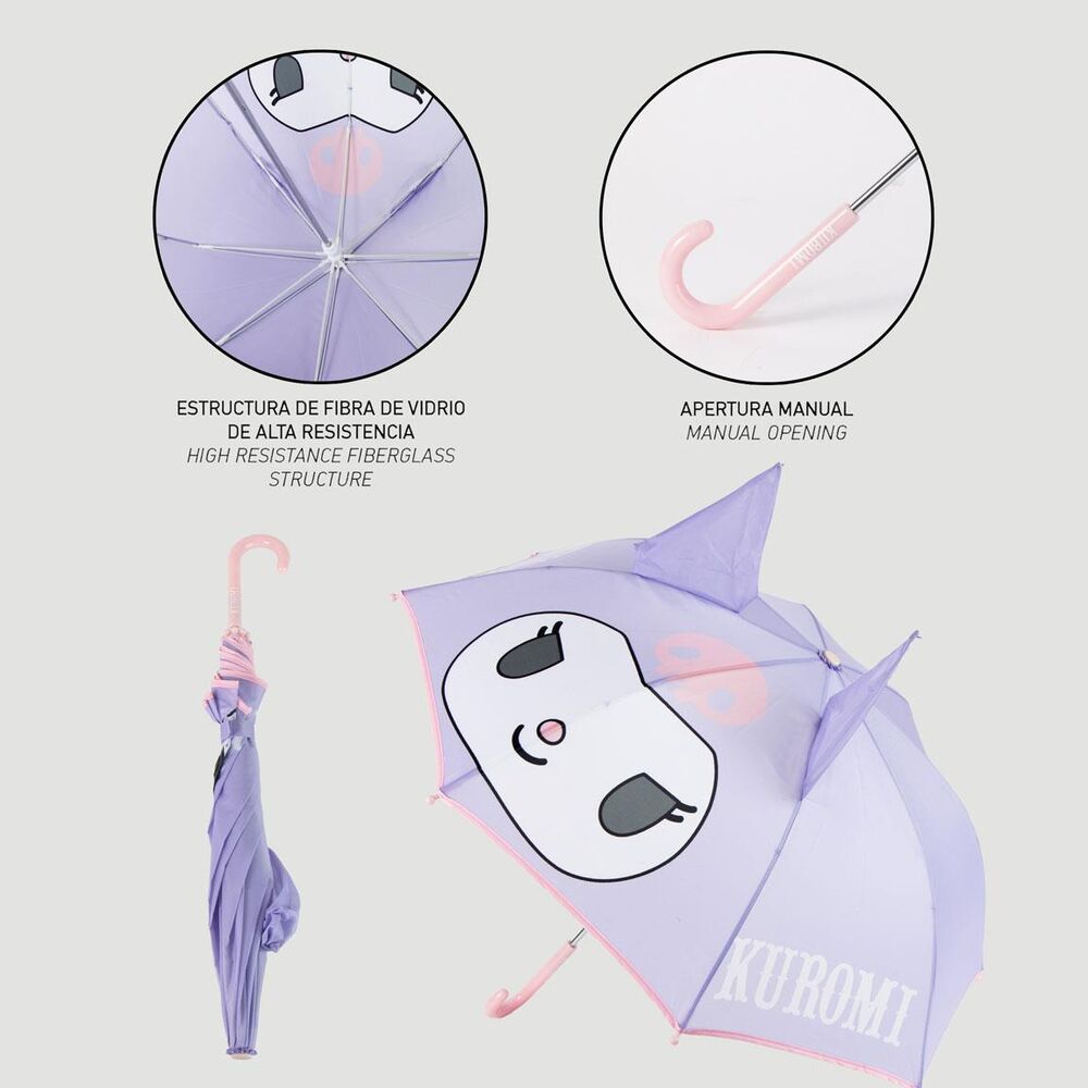 Paraguas manual Kuromi Hello Kitty
