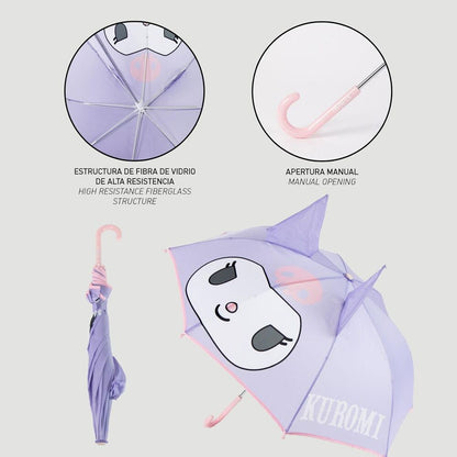 Paraguas manual Kuromi Hello Kitty