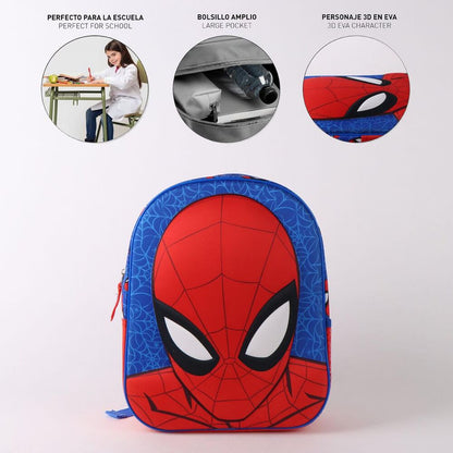 Mochila 3D Spiderman Marvel 30cm