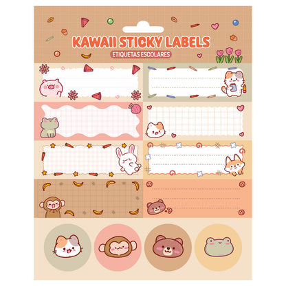 Etiquetas adhesivas Kawaii