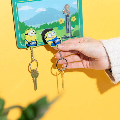Colgador llaves + llaveros Minions