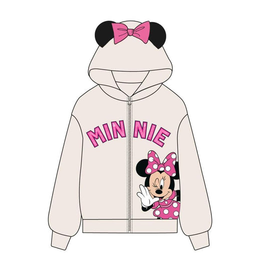 Sudadera capucha cremallera Minnie Disney