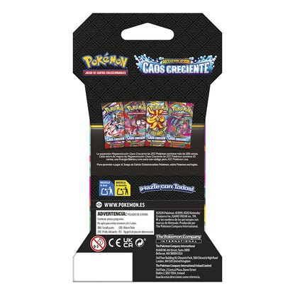 Sobre cartas Caos Creciente Megaevolucion Pokemon español