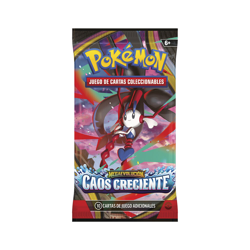 Sobre cartas Caos Creciente Megaevolucion Pokemon español