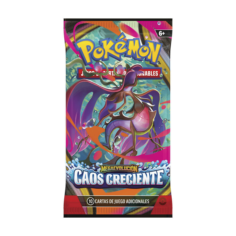 Sobre cartas Caos Creciente Megaevolucion Pokemon español