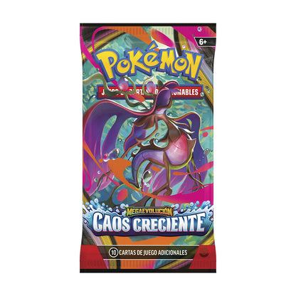 Sobre cartas Caos Creciente Megaevolucion Pokemon español