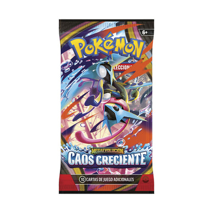 Sobre cartas Caos Creciente Megaevolucion Pokemon español