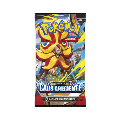 Sobre cartas Caos Creciente Megaevolucion Pokemon español