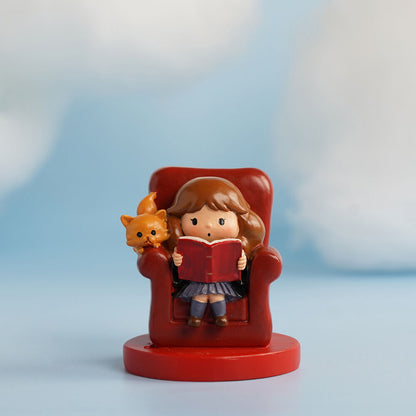 Figura Hermione Crookshanks Harry Potter 6cm