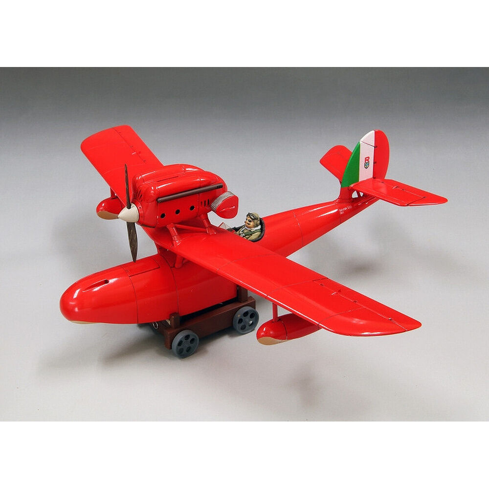 Maqueta Model Kit Savoia S.21 Seaplane + Figura Porco - Porco Rosso