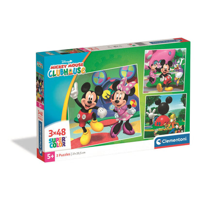Puzzle Mickey Disney Mouse Club House  3x48pzs