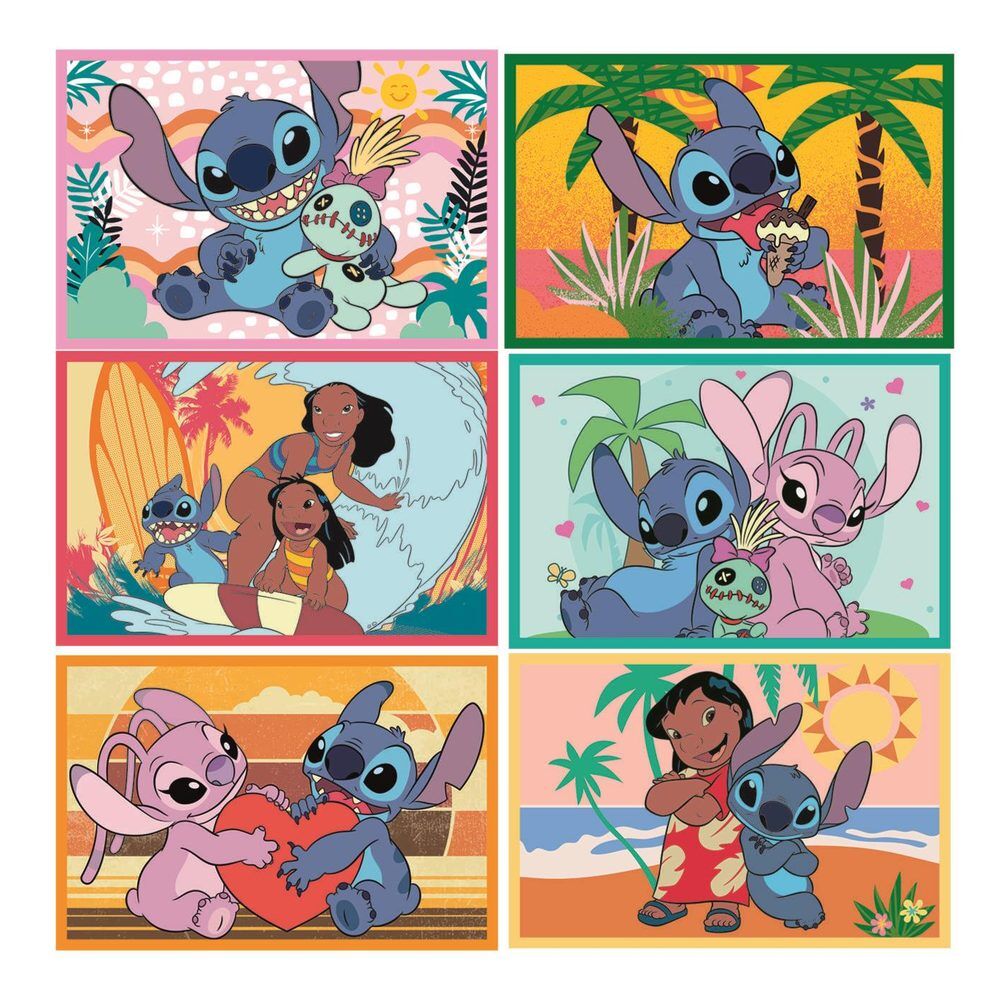 Puzzle cubo Stitch Disney 6pzs