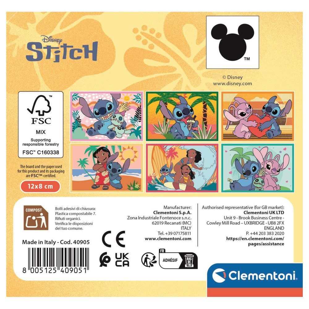 Puzzle cubo Stitch Disney 6pzs