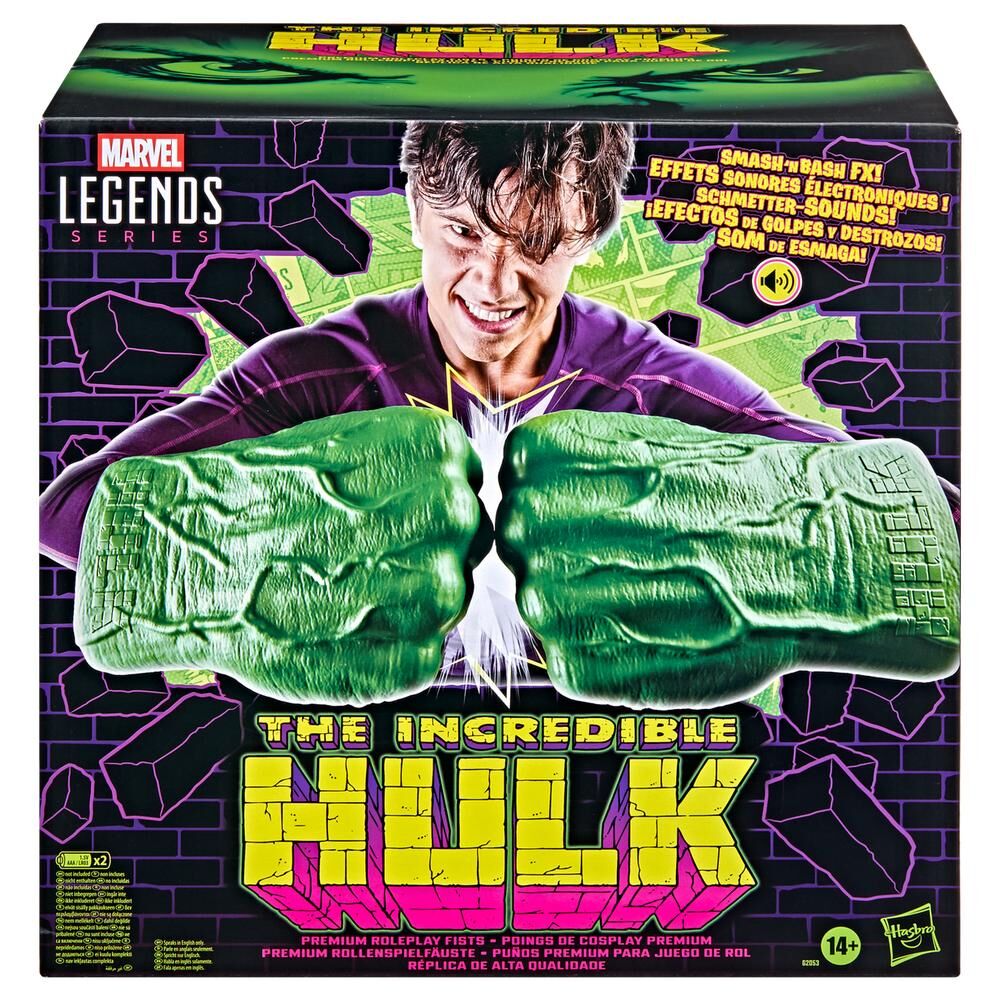 Puños Premium El Increible Hulk Marvel Legends Series