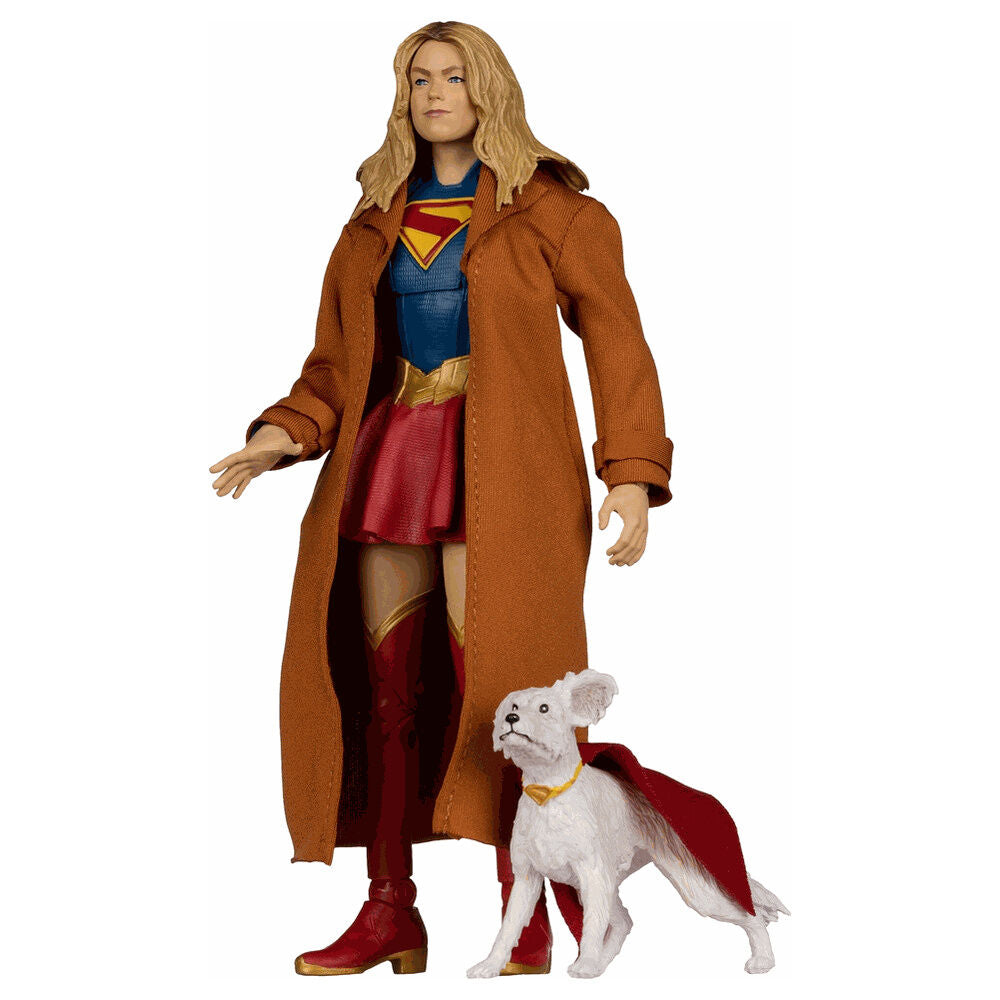 Figura Supergirl & Kripto Gold Label Collection Deluxe Theatrical Edition Supergirl DC Comics 18cm