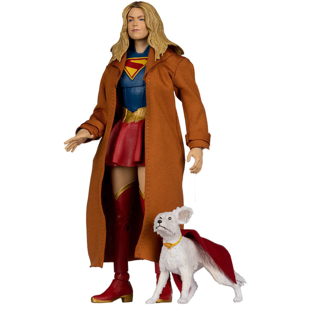Figura Supergirl & Kripto Gold Label Collection Deluxe Theatrical Edition Supergirl DC Comics 18cm