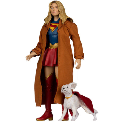 Figura Supergirl & Kripto Gold Label Collection Deluxe Theatrical Edition Supergirl DC Comics 18cm