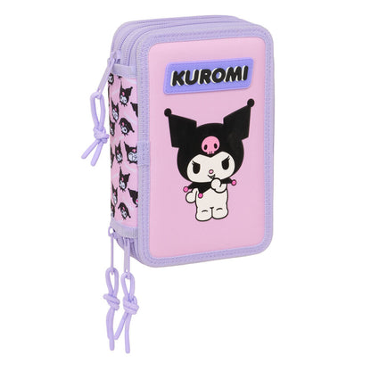 Portatodo Kuromi Hello Kitty triple 37pzs