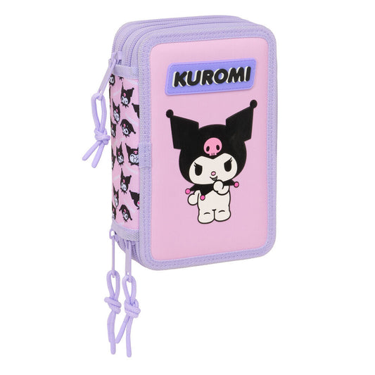Portatodo Kuromi Hello Kitty triple 37pzs