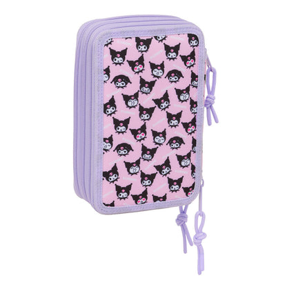 Portatodo Kuromi Hello Kitty triple 37pzs