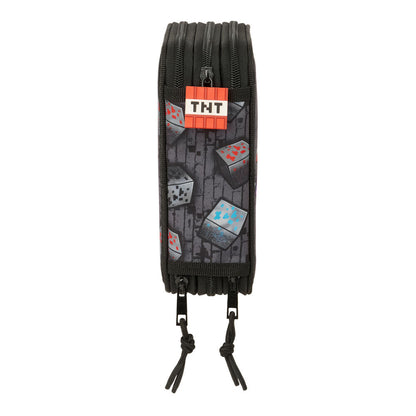 Plumier Graffiti Minecraft triple 37pzs