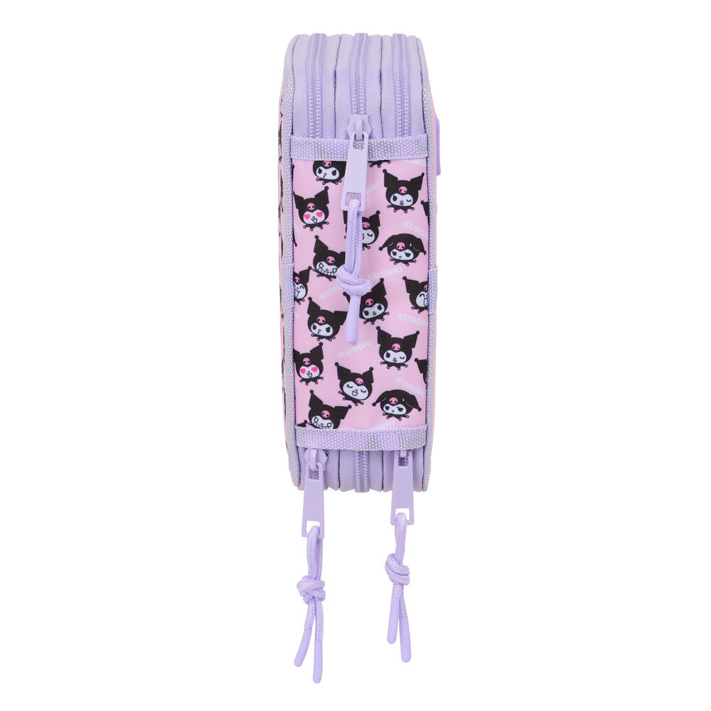 Portatodo Kuromi Hello Kitty triple 37pzs