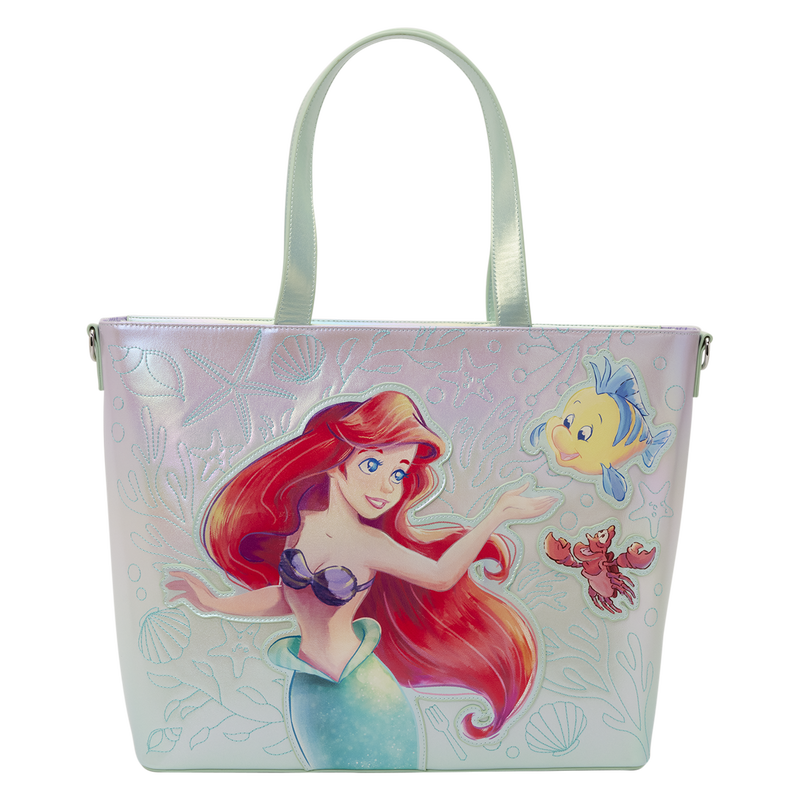 Bolso + monedero Ariel, Flounder y Sebastian La Sirenita Disney Loungefly