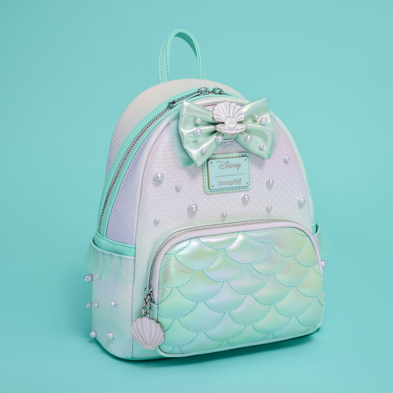Mochila Iridescent Pearl La Sirenita Disney Loungefly 26cm