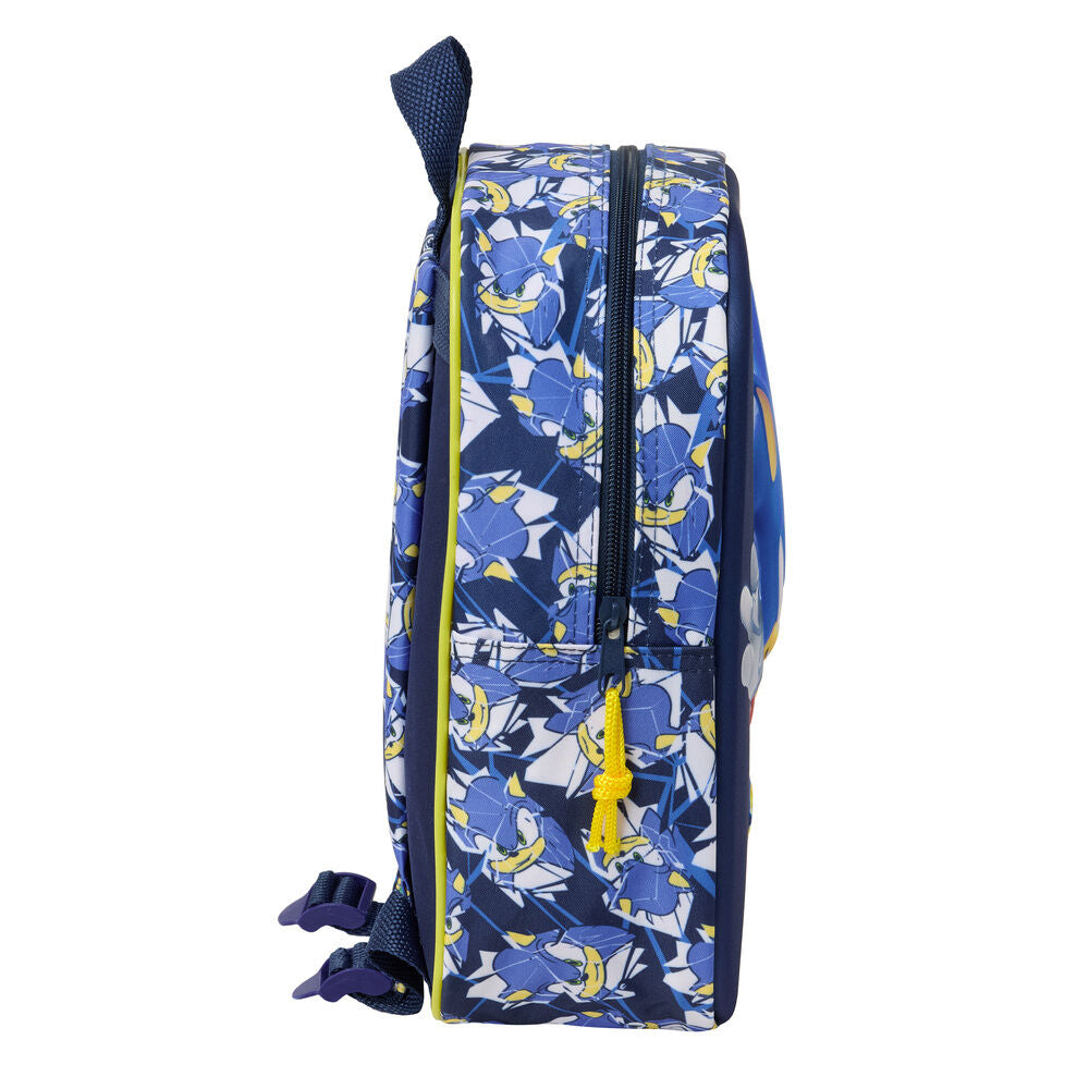 Mochila 3D City Sonic 27cm