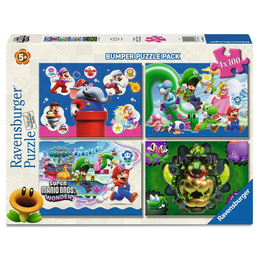 Puzzle Super Mario 4x100pzs