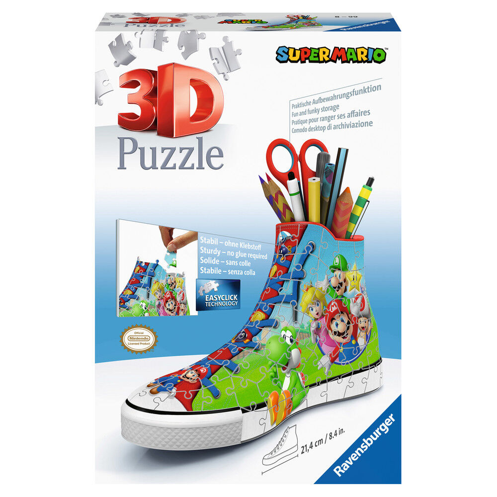 Puzzle 3D Sneaker Super Mario 108pzs