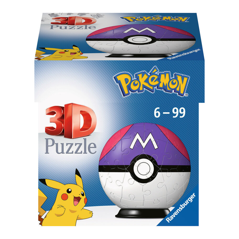 Puzzleball Pokemon Masterball morada  54pzs