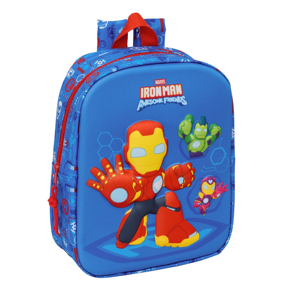 Mochila 3D Iron Man Marvel 27cm
