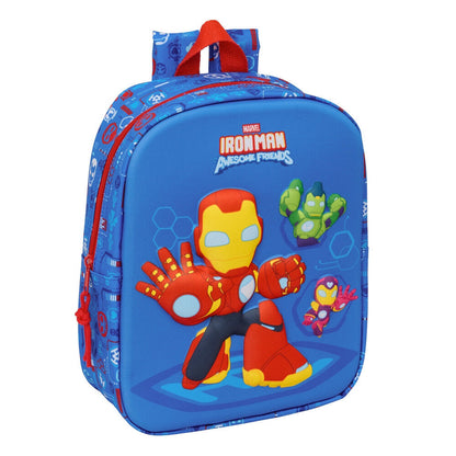 Mochila 3D Iron Man Marvel 27cm
