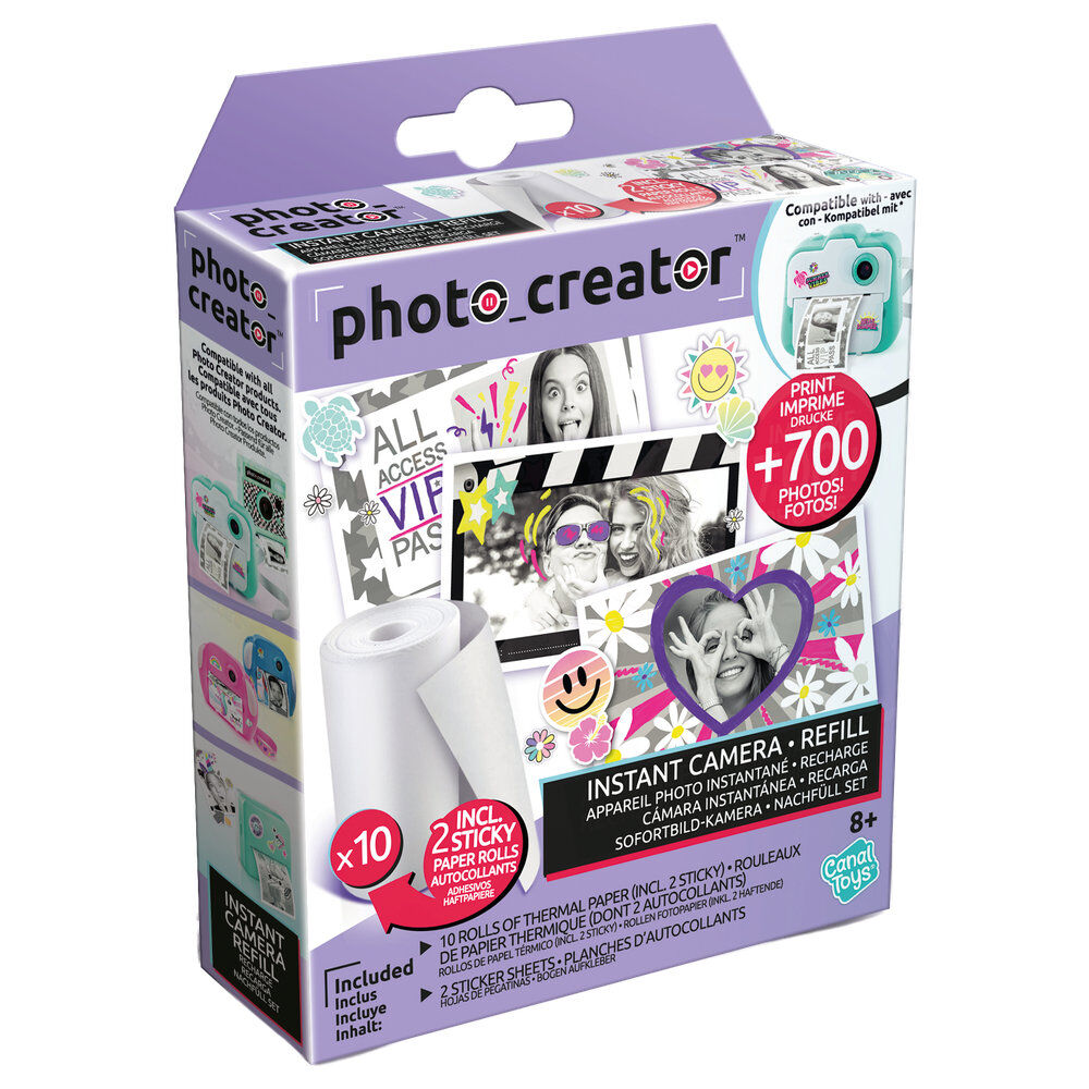 Recambio camara instantanea 10 rollos papel Photo Creator
