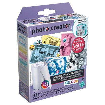 Recambio camara instantanea papel colores Photo Creator