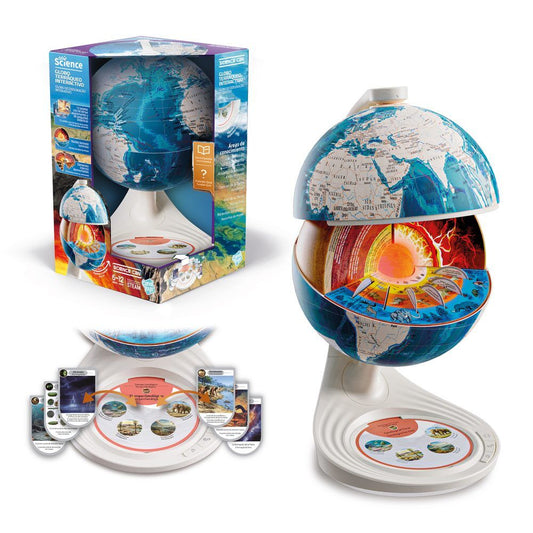 Globo terraqueo interactivo capas tierra Science