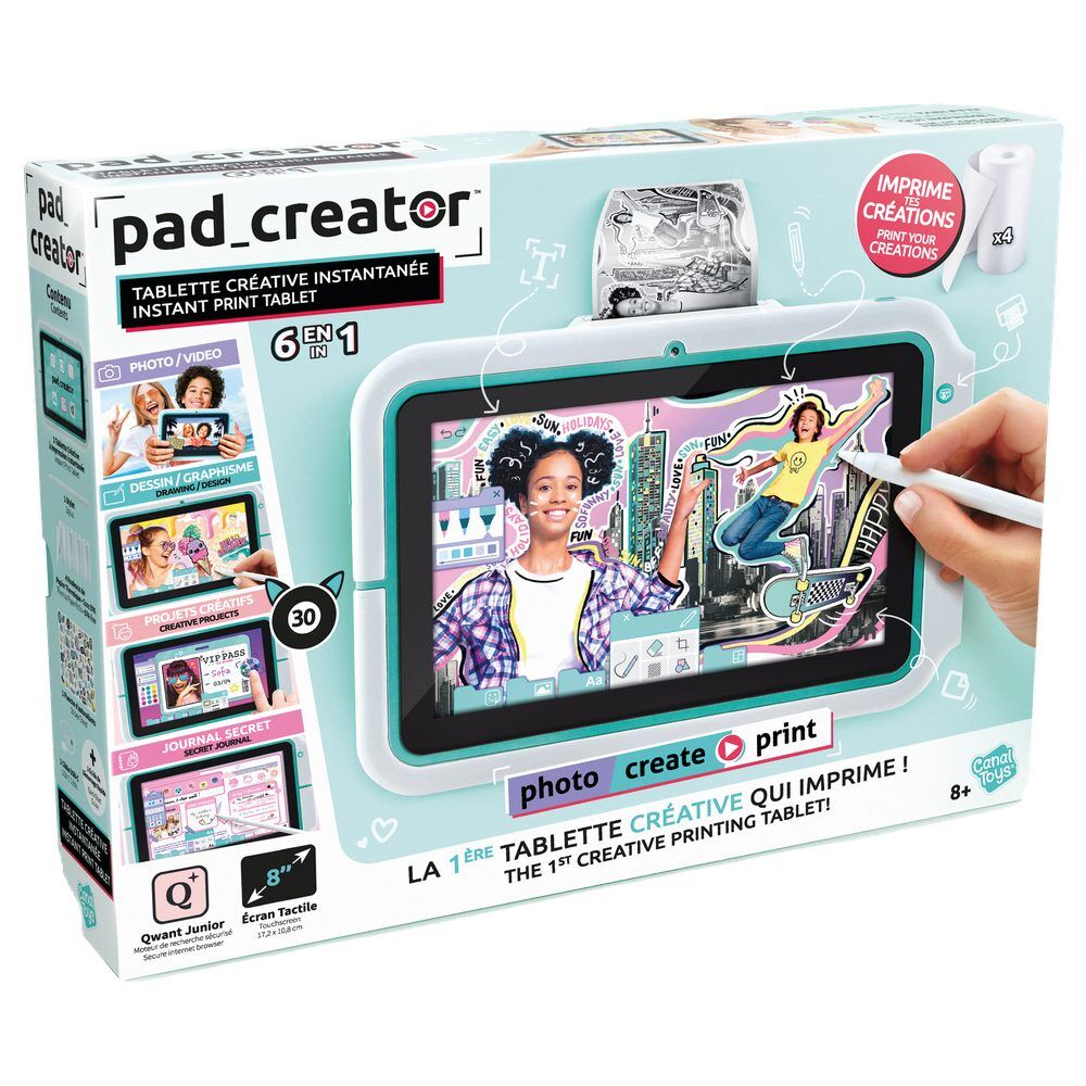 Tablet creativa infantil impresora integrada Photo Creator