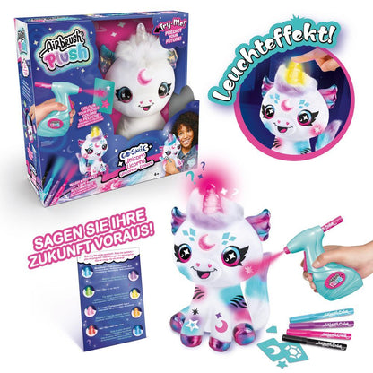 Peluche unicornio aerografo luz sonidos Airbrush Plush