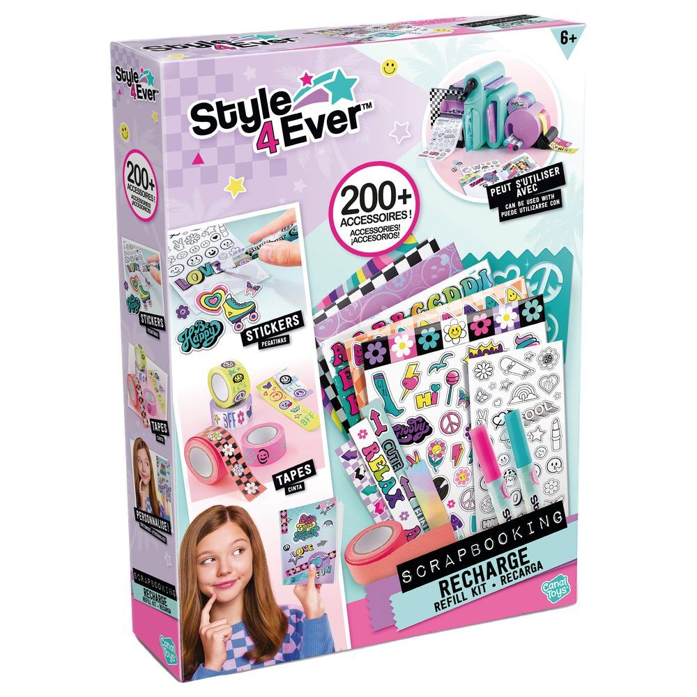 Recambio album de recortes pegatinas cintas papel Style 4Ever