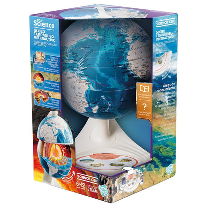 Globo terraqueo interactivo capas tierra Science